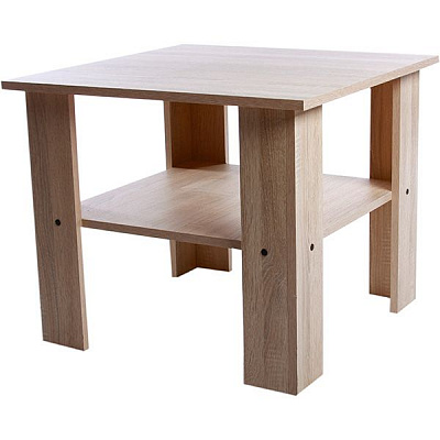 Стол журнальный Мадрид дуб сонома 600x600x500мм Компанит 