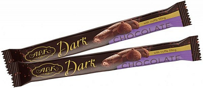 Шоколад АВК чорний з трюфельною начинкою 38 г (4823085712127)