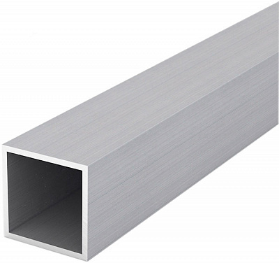 Труба профильная квадратная алюминий АЛЮПРО без покрытия 50x50x3xмм