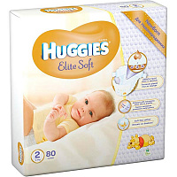 Підгузники Huggies Elite Soft 2 4-7 кг 80 шт