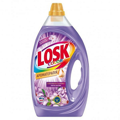 Гель для машинной и ручной стирки Losk Колор Ароматерапия Аромат цветка жасмина 3 л 