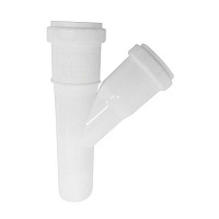 Тройник канализационный Европласт 32x32 мм 45°