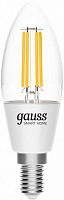 Умная лампа Gauss FIL WIFI SMART DIM+CCT C37 4,5 Вт E14 2700-6500 К 220 В прозрачная 1250112 