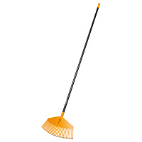 Граблі віялові Fiskars великі для листя М помаранчеві