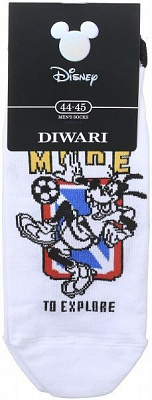 Шкарпетки чоловічі Conte DISNEY (ультракороткі) 17С-167СПМ, 369 р. 29 білий