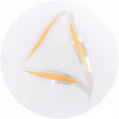 Світильник настінний Укрсвітло НПБ 1x60 Вт E27 білий із золотистим 05053