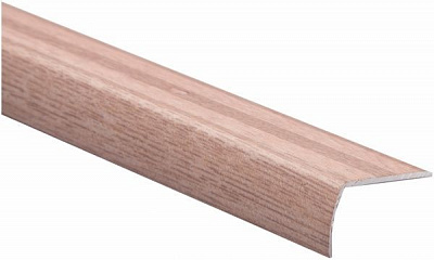 Поріжок алюмінієвий 14-А Лугалпроф профільований з отворами 21х40x900 мм дуб сірий