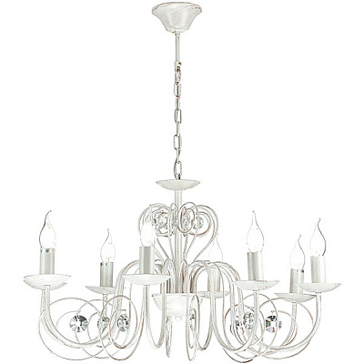 Люстра подвесная Victoria Lighting 8xE14 белый Luce/SP8 