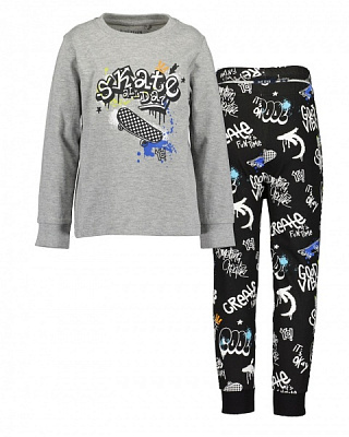 Пижама для мальчиков Blue Seven р.128 серый 877515 X5930 