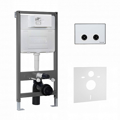 Комплект інсталяції Imprese 4 в1, пневматична, клавіша біла