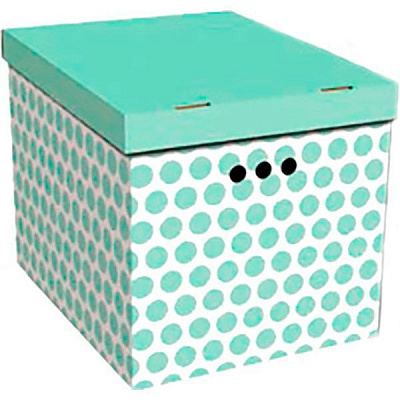 Ящик картонний із кришкою Global-Pak 00022.2 горох зелений 320x320x420 мм