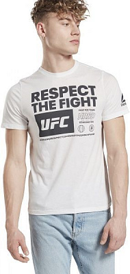Футболка Reebok UFC FG TEXT TEE FU1292 L білий