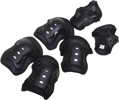 Комплект защиты MaxxPro для роликов PR-4-BK р. M черный