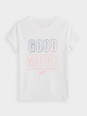 Футболка 4F J4L21-JTSD202-10S р.152 білий