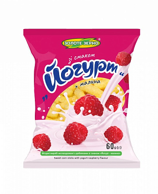Палочки кукурузные Золоте зерно Йогурт-малина 60 г