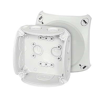 Коробка розподільча з кришкою 130x130x77 IP66 RAL 7035