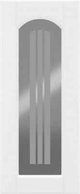 Фасад для кухні Грейд-Плюс Прованс білий гладкий №383 713x296 ВТ правий