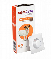 Таблетки Bravecto жевательные для собак 4,5-10 кг от блох и клещей