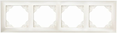 Рамка четырехместная Efapel LOGUS универсальная кремовый 90940 TPE