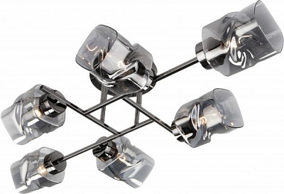 Люстра потолочная Hilari 6x40 Вт E27 черный жемчуг 30165/6 