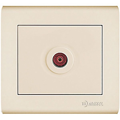 Розетка TV Makel Manolya слонова кістка 41010007