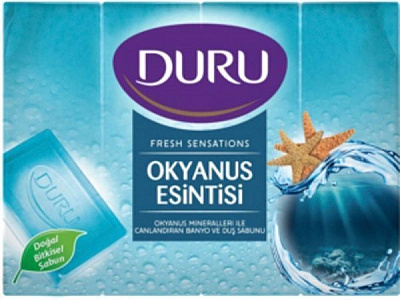 Мыло Duru Fresh Sensations Океанский бриз 600 г 4 шт./уп.
