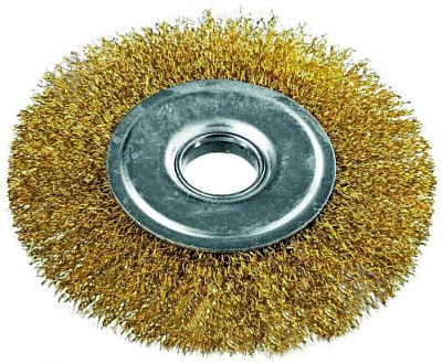 Щітка дискова для шліфмашини, дріт рифлений, 125 мм, кріп. 22,2 мм Expert