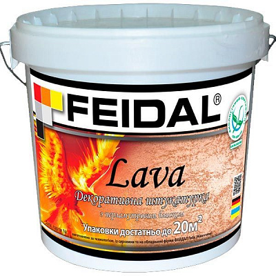Декоративная штукатурка моделирующая Feidal Lava 10 л перламутровый