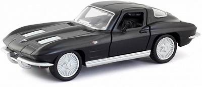 Автомодель TechnoDrive 1:43 Chevrolet Corvette Split Window 1963 матовый черный 250411U