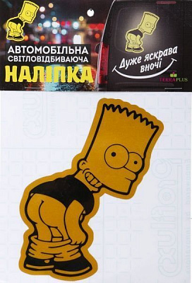 Светоотражающая наклейка Барт