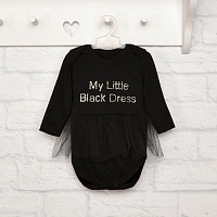 Боді для дівчинки Blanka Моя маленька чорна сукня р.86 чорний 12840 