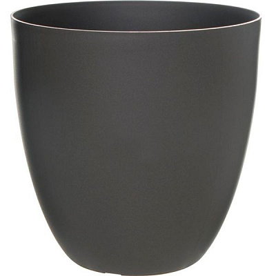 Горшок пластиковый Plastiken Maceta TES круглый 15,5л антрацит 