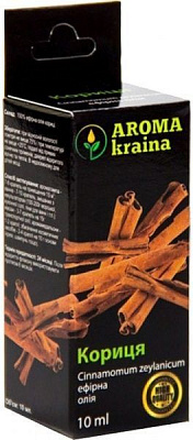 Эфирное масло Aroma kraina Кориця 10 мл 
