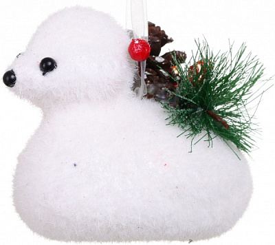 Елочная игрушка Утенок 12 см 9207-28 