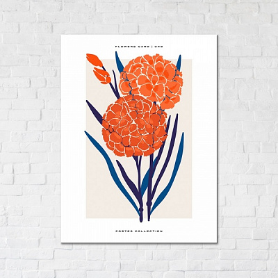 Постер Квіти 30x40 см Brushme