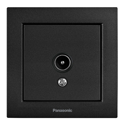 Розетка TV кінцева без заземлення Panasonic Karre Plus 55 чорний WDTC94512BL-UA1