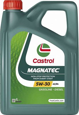 Моторное масло синтетическое Castrol Magnatec А3/В4 5W-30 4 л (CAS MAGN 5W30 A3/B4 4L)