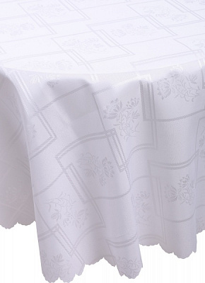 Скатертина Dertsiz 160x300 см білий Karna