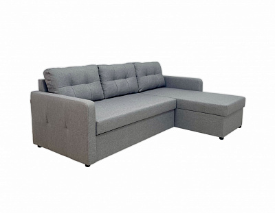 Диван угловой Элегант ЭпиСофт ДАКАР серый 2200x1550x880 мм