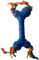 Игрушка для собак Topsi Косточка с верёвкой 8,5 см (1334)