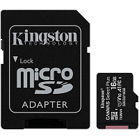Карта памяти Kingston microSDHC 16 ГБ Canvas Select Plus A1 R100/W10 +ad