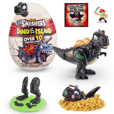 Игровой набор Smashers Dino Island Surprise Mini Egg grey T-Rex 7486A 
