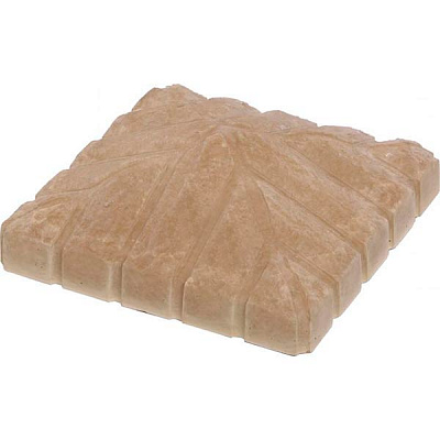 Кришка на стовп Скала Жовта 410x410x150 мм жовтий МЕГАЛІТ