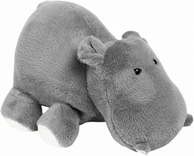 Мягкая игрушка HW Plush Paws Бегемот 40 см серый HF11394 16'