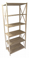 Етажерка LEVOR Wood Прованс 6 полиць 1910x780x400 мм дерево світле 