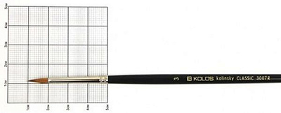 Кисточка круглая Classic 3007R № 3 Kolos 