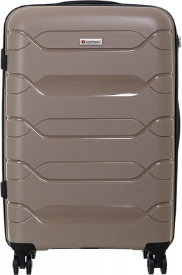 Валіза Compass №XY007 M 59 л капучино 60x41x24 см
