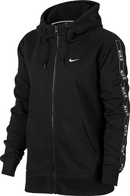 Джемпер Nike W NSW HOODIE FZ LOGO TAPE AR3056-011 р. M черный