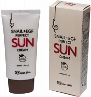 Крем для лица дневной Secret Skin солнцезащитный с муцином улитки Snail+EGF Perfect Sun Cream SPF50+ PA+++ 50 г
