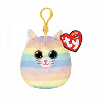 М'яка іграшка TY SQUISH-A-BOOS Кішка HEATHER 12 см різнокольоровий 39561